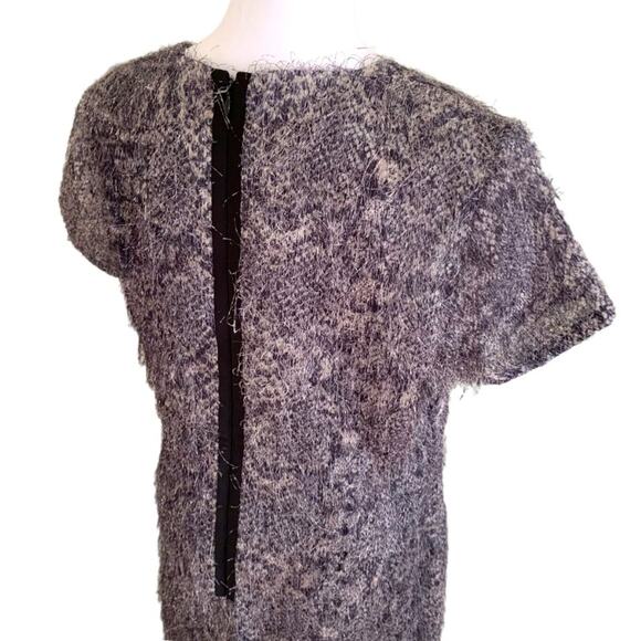 Banana Republic Womens Sz 8 Dress Blue Black Snake Print Eyelash NWT - Picture 4 of 10